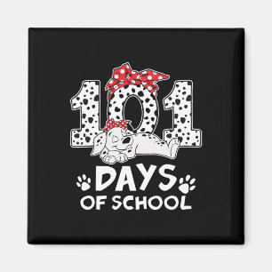 100 dagars Hund i skolan Dalmatien Women Girl 100 Magnet