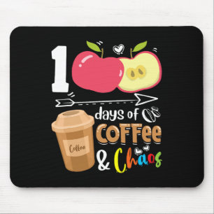 100 dagars kaffemamp, kaos - 100 dagars skolgång t musmatta