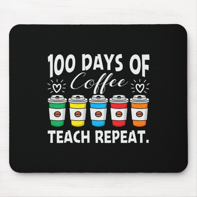 100 dagars kaffemamp, kaos 100 dagars skolte musmatta (Framsidan)