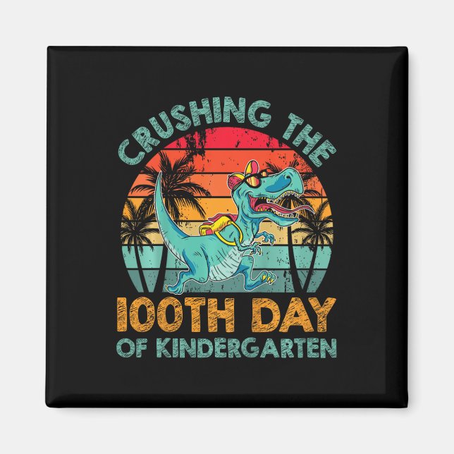 100 dagars Kindergarten-krossning 100 dagar O Magnet (Framsidan)