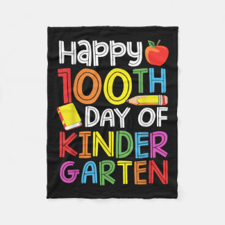 100 dagars Kindergarten Lärare Kids 100 dagar Fleecefilt