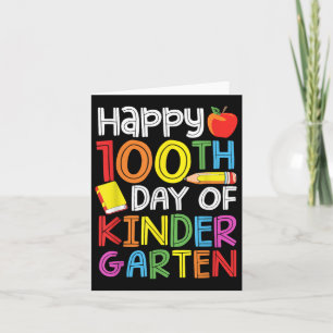 100 dagars Kindergarten Lärare Kids 100 dagar Kort