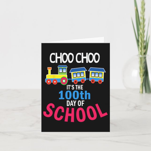 100 dagars Kindergarten School Student-lärare Kort (Framsida)