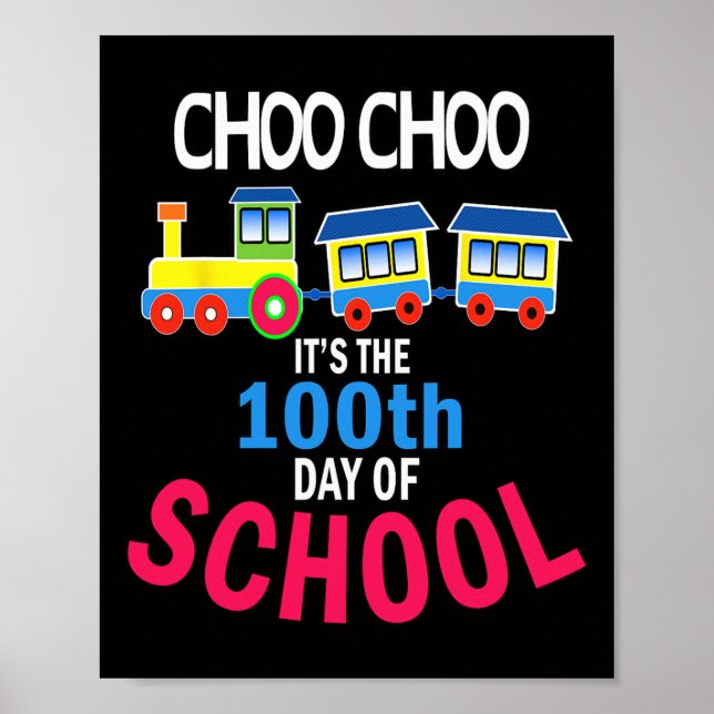 100 dagars Kindergarten School Student-lärare Poster (Framsidan)