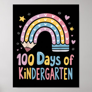 100 dagars Kindergarten Shirt Girls 100 dagar Poster