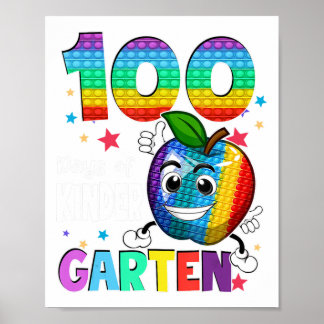 100 dagars Kindergarten-skollärare 100 dagar Poster