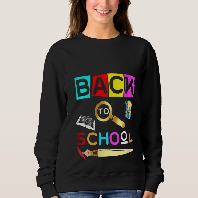 100-dagars Kindergarten Teac i Back to school T Shirt (Framsida)