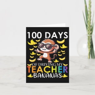 100 dagars körning av min lärare Bananas 100 dagar Kort