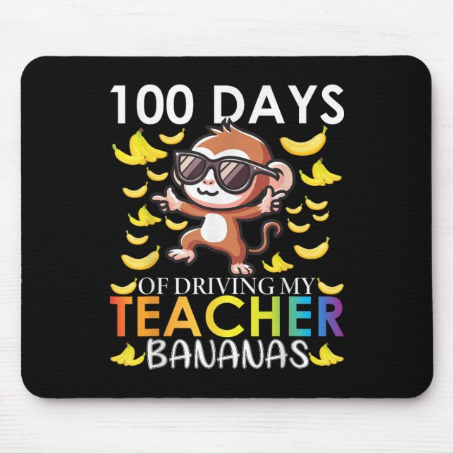 100 dagars körning av min lärare Bananas 100 dagar Musmatta (Framsidan)