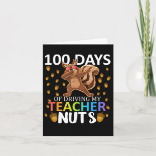 100 dagars körning av min lärare Nöt 100-dagars Kort