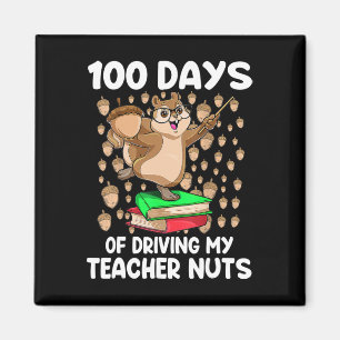 100 dagars körning av min lärare Nöt 100-dagars Magnet