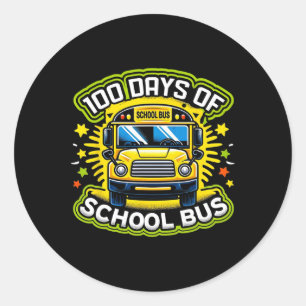 100 dagars körning i Buss 1 Runt Klistermärke