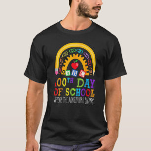 100 dagars lärardag 100 skoldag där hon deltar t shirt