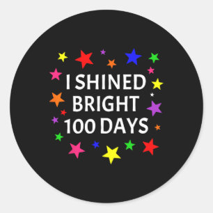 100 dagars Lärare i Student 100 dagar Runt Klistermärke