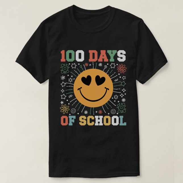 100 dagars leende i skolan t shirt (Design framsida)