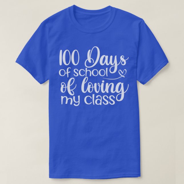 100 dagars lektioner i klass 1 t shirt (Design framsida)