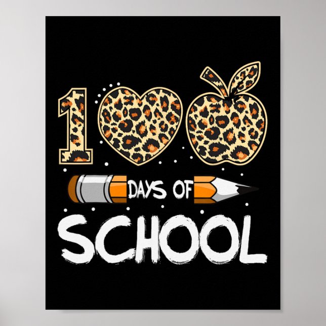 100 dagars leopardlärarbarn 100 dagar poster (Framsidan)