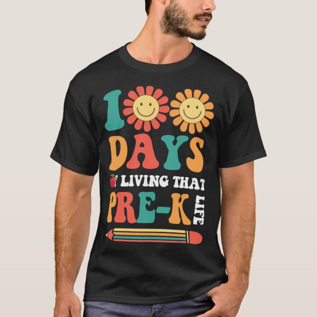 100 dagars liv som bollar 100 dagars Cute B T Shirt (Framsida)