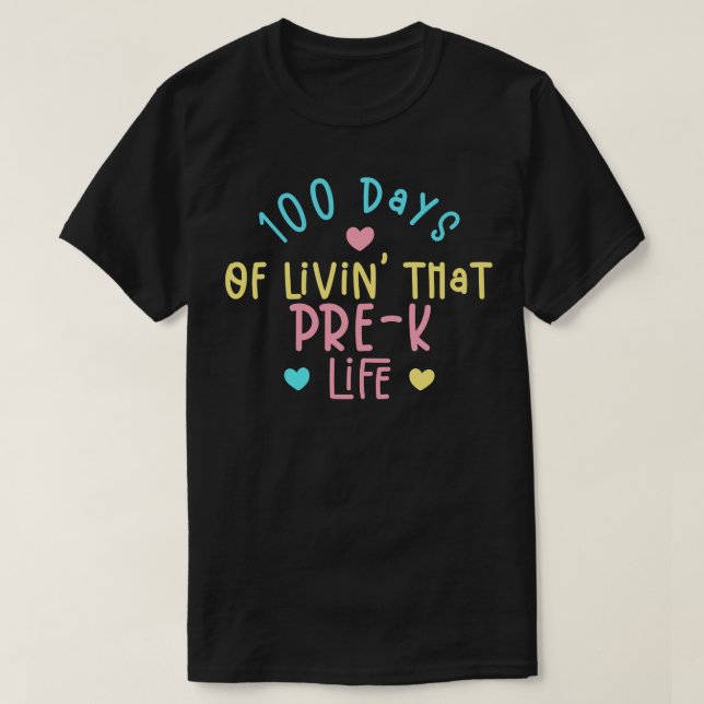 100 dagars livstid som prek t shirt (Design framsida)