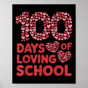 100 dagars Loving School Teacher Women 100 Dag Poster