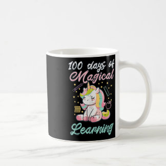 100 dagars Magic Learning Unicorn 100 Day Girls Kaffemugg
