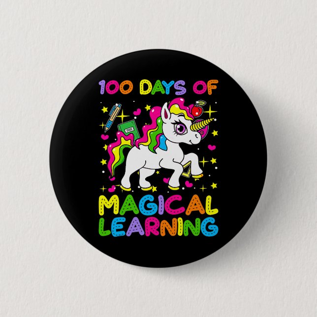 100 dagars magisk inlärning 100 skoldag u knapp (Framsida)