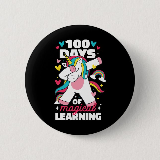 100 dagars magisk inlärning 100 skoldag u knapp (Framsida)