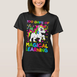 100 dagars magisk inlärning 100 skoldag u t shirt