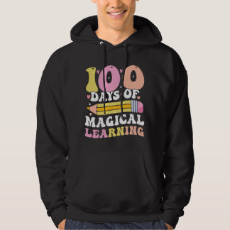 100 dagars magisk inlärning söt skola hoodie