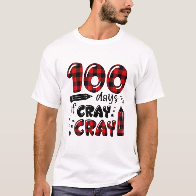 100 dagars matris 100 dagar i skolan Buffalo Pla T Shirt (Framsida)