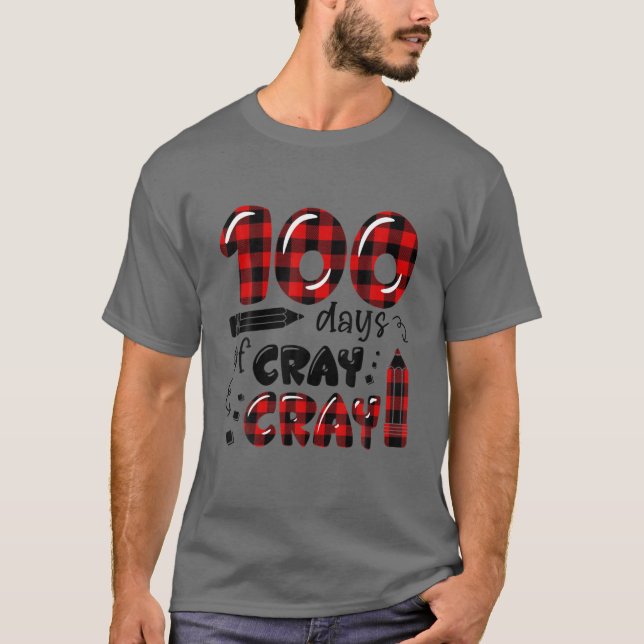 100 dagars matris 100 dagar i skolan Buffalo Pla T Shirt (Framsida)