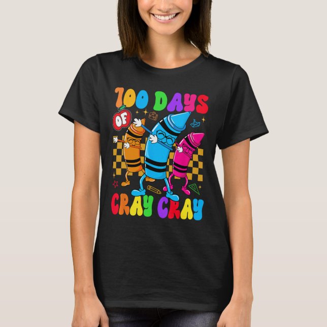 100 dagars matrocka av skollärarpojkar flickor t shirt (Framsida)