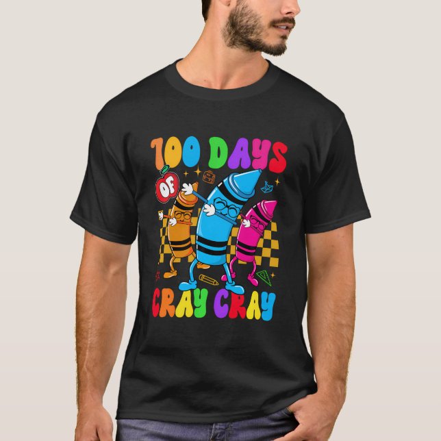100 dagars matrocka av skollärarpojkar flickor t shirt (Framsida)
