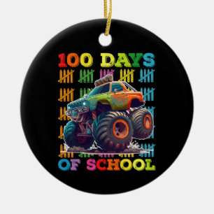 100 dagars monstertruck lärare elev julgransprydnad keramik