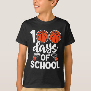 100 dagars Novelty för Bysketbyll i skolan T Shirt