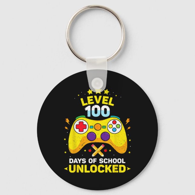 100 dagars olåst spelvideospel i skolan nyckelring (Framsida)
