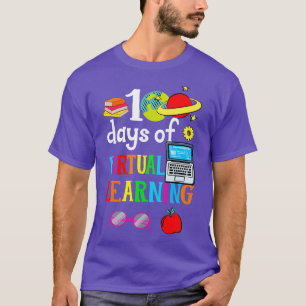 100 dagars Online för Virtuell inlärning i skolan T Shirt