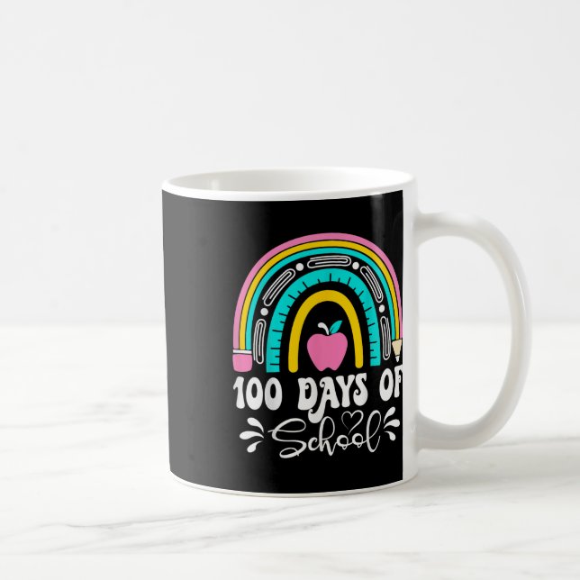 100 dagars regnbåge för skollärare 100 dagars kaffemugg (Höger)
