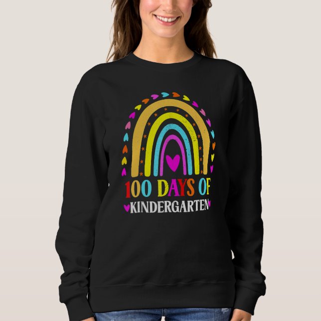 100 dagars regnbåge i Kindergarten 100 dagar T Shirt (Framsida)