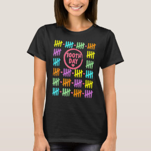 100 dagars regnbåge Linjer totalt markerar 100 dag T Shirt