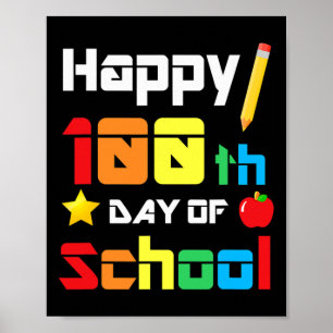 100 dagars Roligt för skollärare Poster