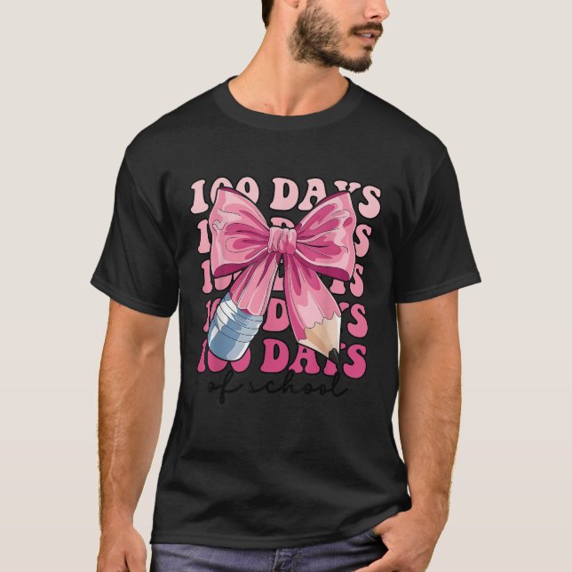100 dagars Rosa av skolblyertspennan T Shirt (Framsida)