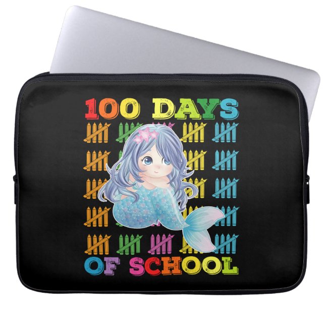 100 dagars Sjöjungfru i Student Laptop Fodral (Framsidan)