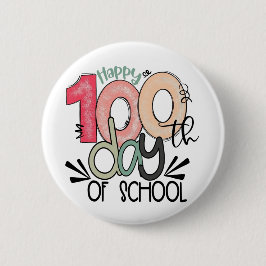 100 dagars skol firande knapp / badge