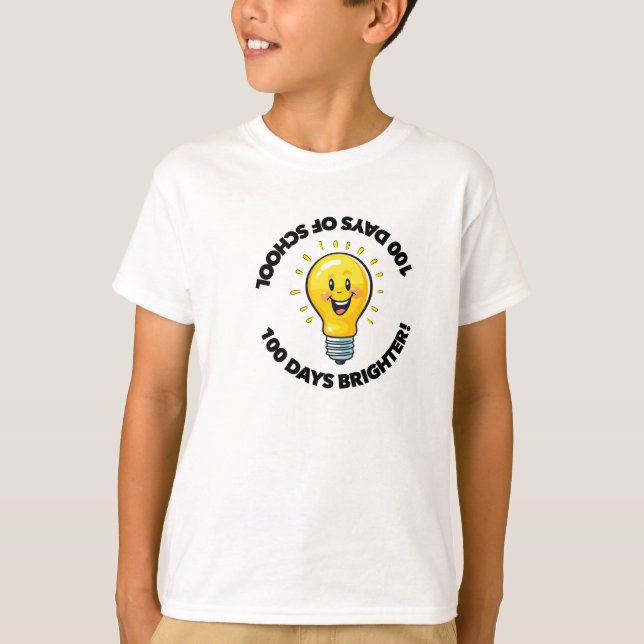 100 dagars skola 100:e dagens elev klass T-shirt (Framsida)