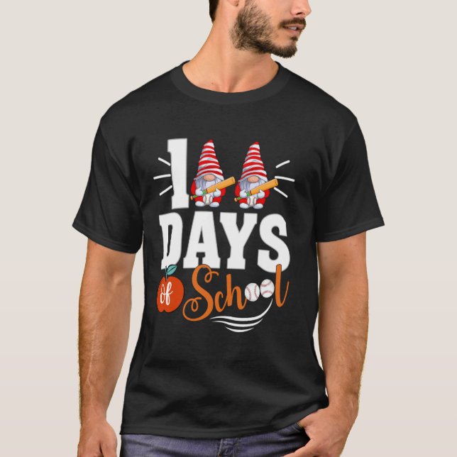 100 dagars skola 100:e dagens Gnomes Tee Kids Base (Framsida)