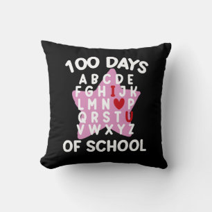100 dagars skola alfabet 100:e dagen lärare kudde