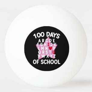 100 dagars skola alfabet 100:e dagen lärare pingisboll