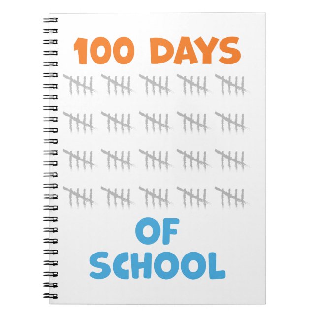 100 dagars skola anteckningsbok (Framsidan)