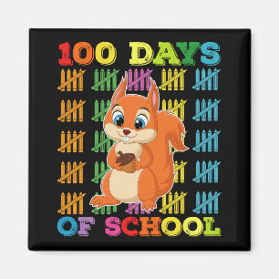 100 dagars skola ekorre lärare magnet